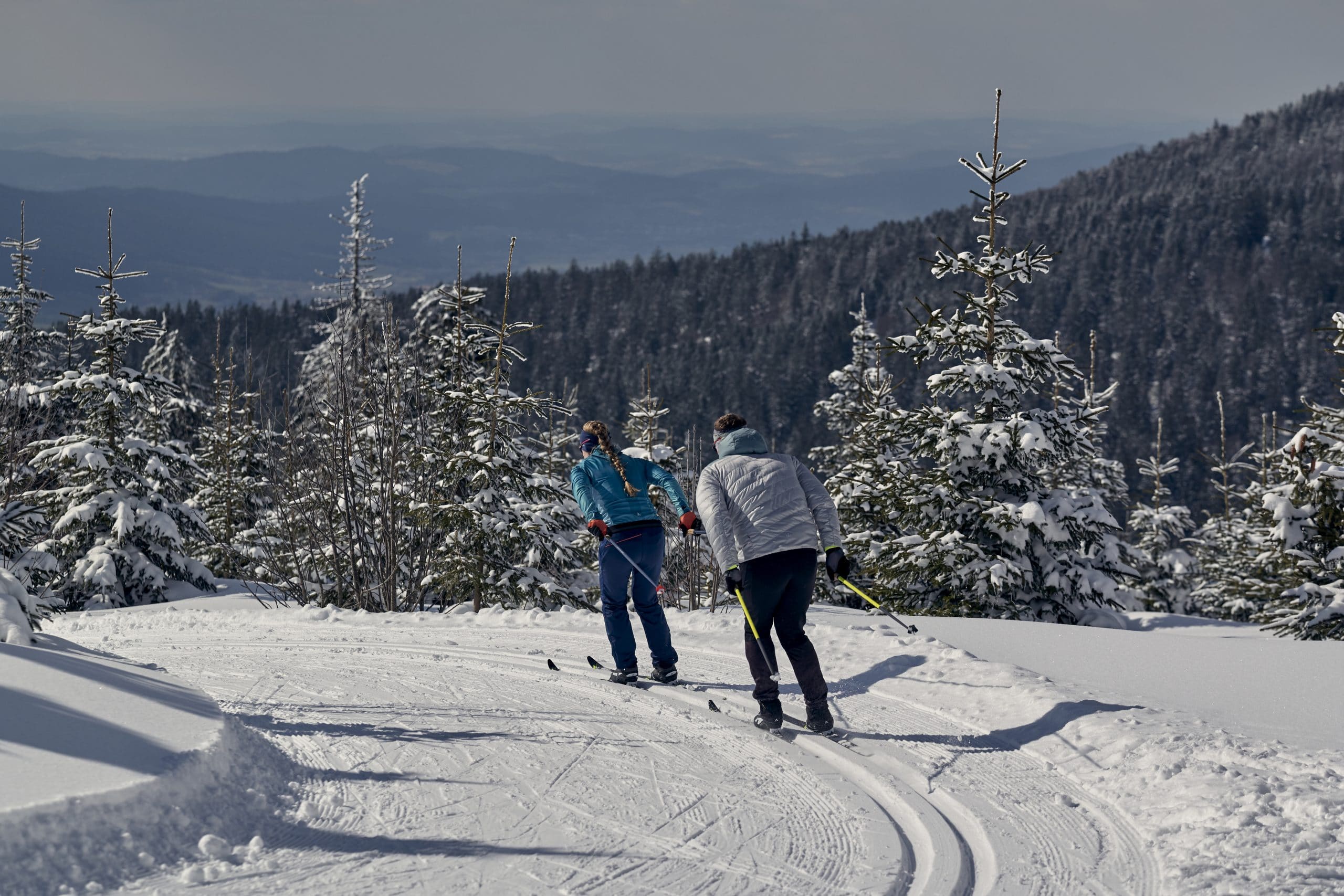 Langlauf Abfahrt in Sankt Englmar Langlauf-Abfahrt